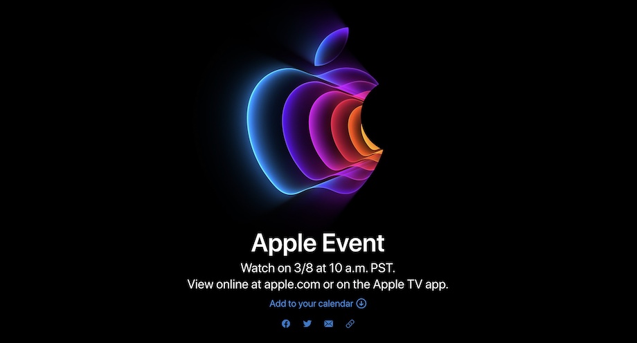 Apple新型｢iPhone SE3｣や新型｢iPad Air｣などを発表か。3月8日に発表イベント｢Peek performance.｣を開催へ −